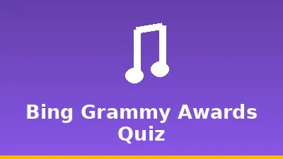 Bing Grammy Awards Quiz